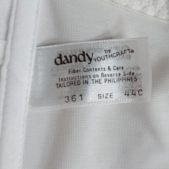 Dandy By Youthcraft Wireless Bra White 44C Adj Full Coverage Lined Unpadded VTG - Picture 8 of 9